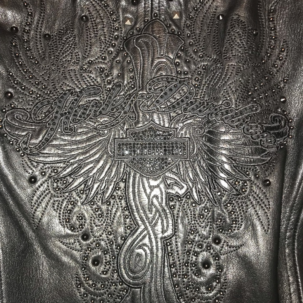 Harley Davidson embellished jacket